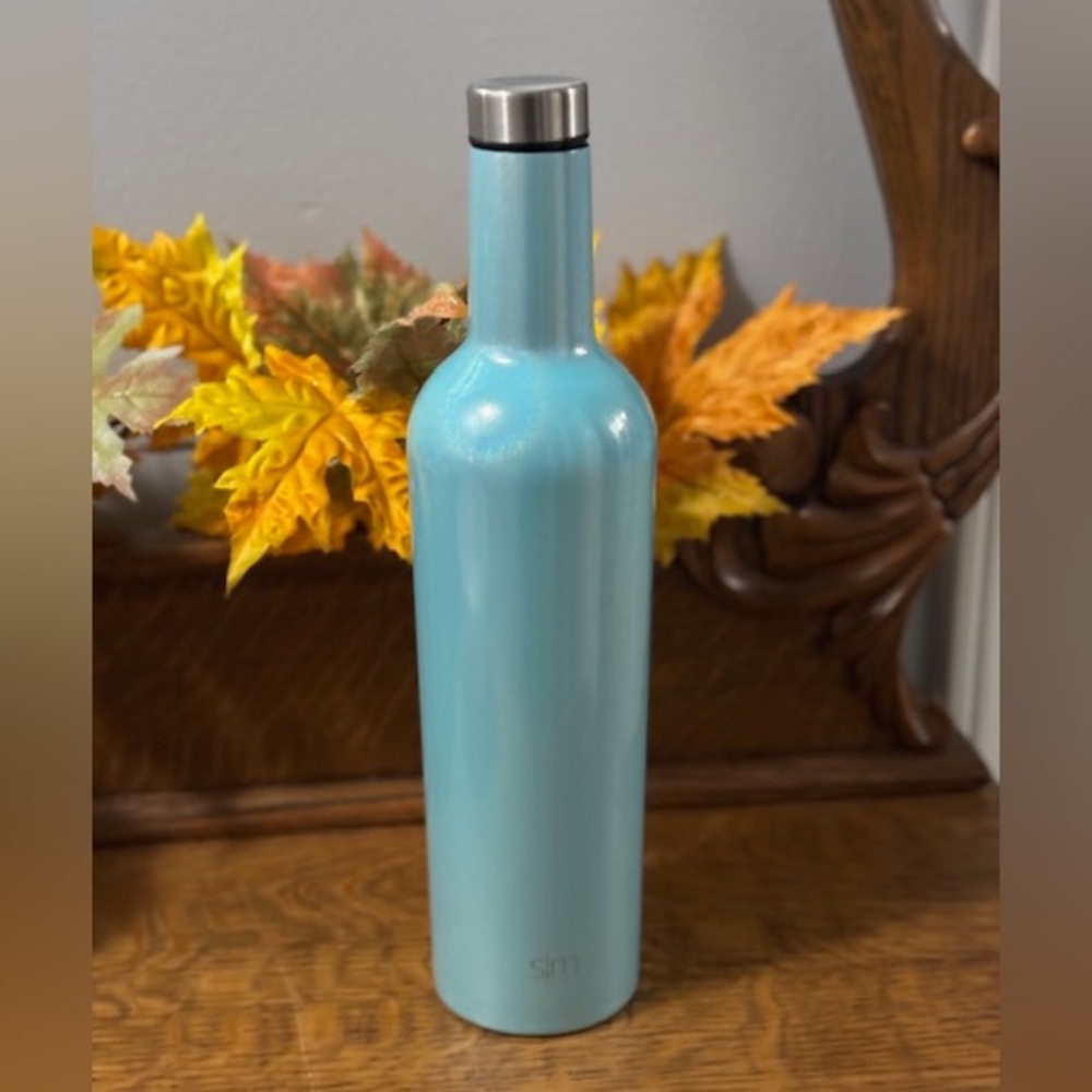 Simply Modern 25 Oz. Wine Spirit Bottle Insulated 18/8 Stainless Steel Shimmer